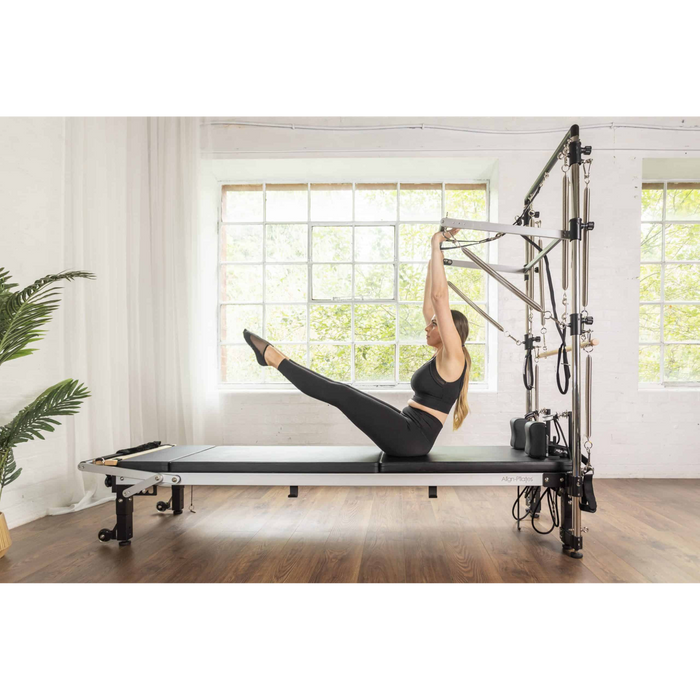 thumbnail image 2 of Align-Pilates – C8-S Pro Pilates Reformer | Commercial-Grade | Smooth & Quiet | Space-Saving Design | Max Weight 330lbs | Suitable Users 4'10 – 6'4" | Measures 96 (L) X 26 (W 2 of 14