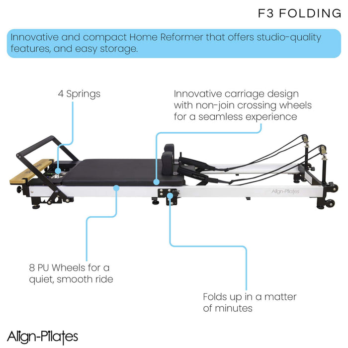 Align Pilates F3 Folding Home Pilates Reformer